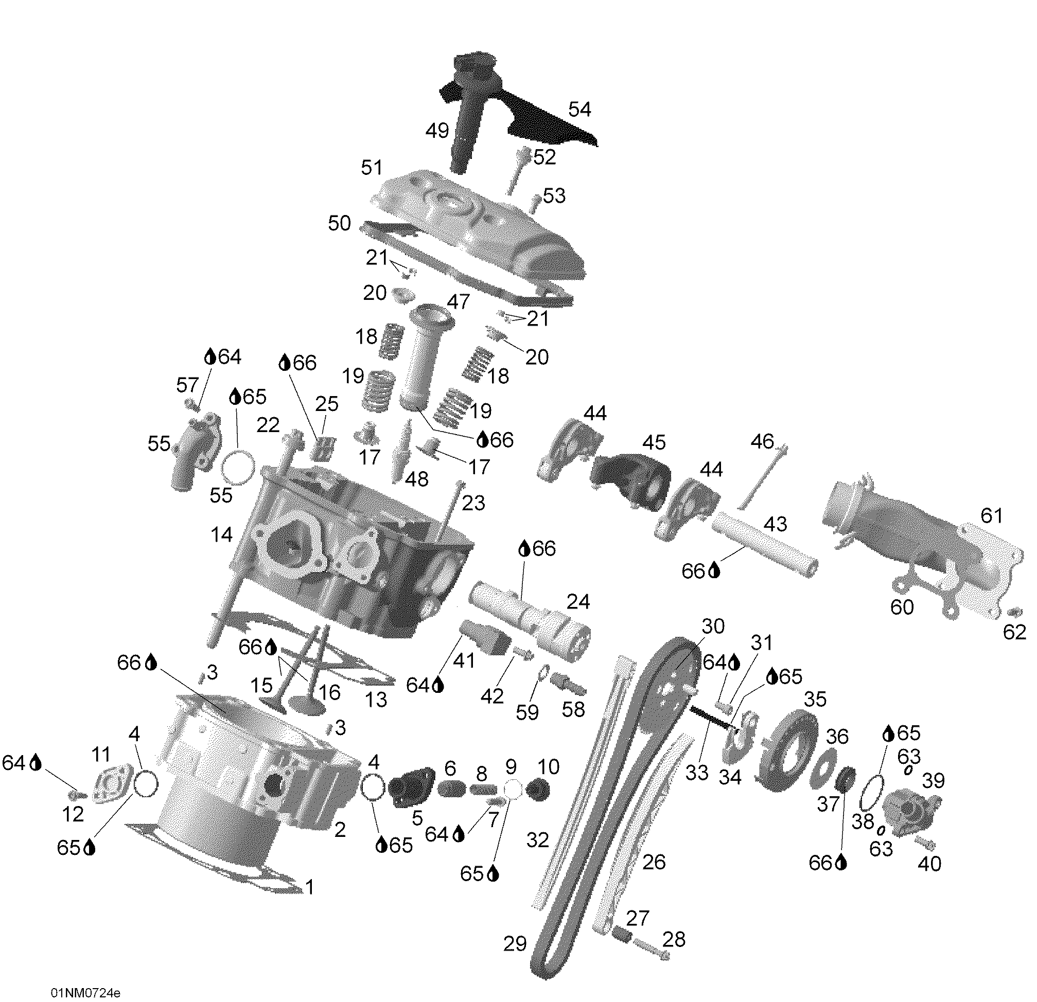 Cylinder and Cylinder Head, Rear Side