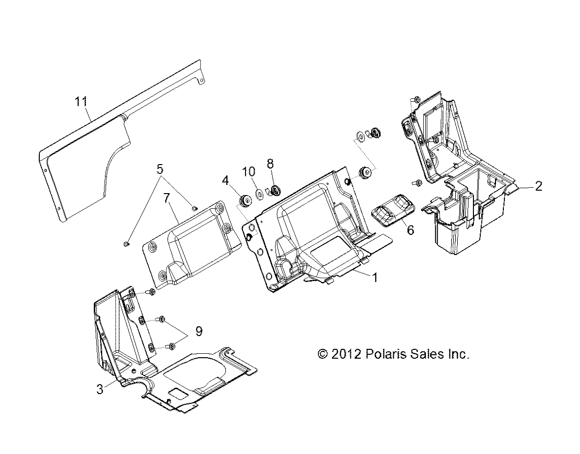 BODY, SEAT DIVIDER - Z14JT87AD/9EAO/9EAOL/9EAL (49RGRSEATDVD13RZR900)