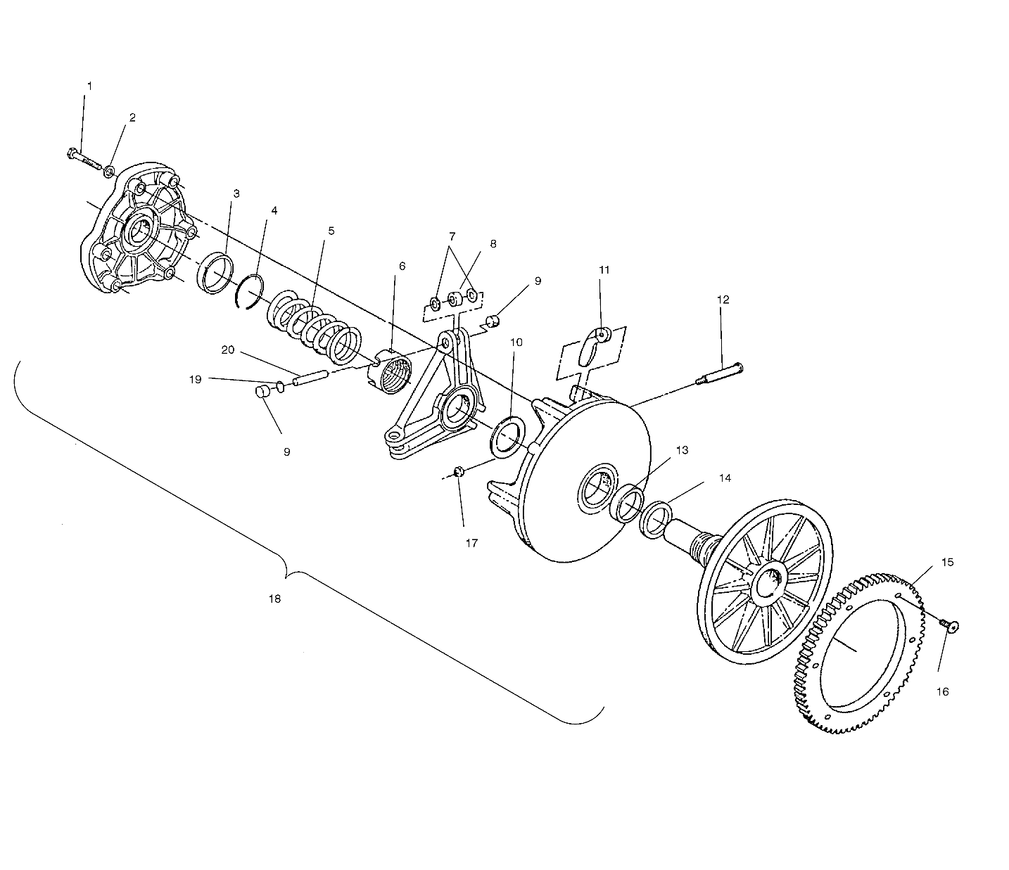 DRIVE CLUTCH - S01ND6DS (4960636063C002)