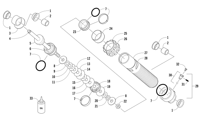 FRONT SUSPENSION SHOCK ABSORBER