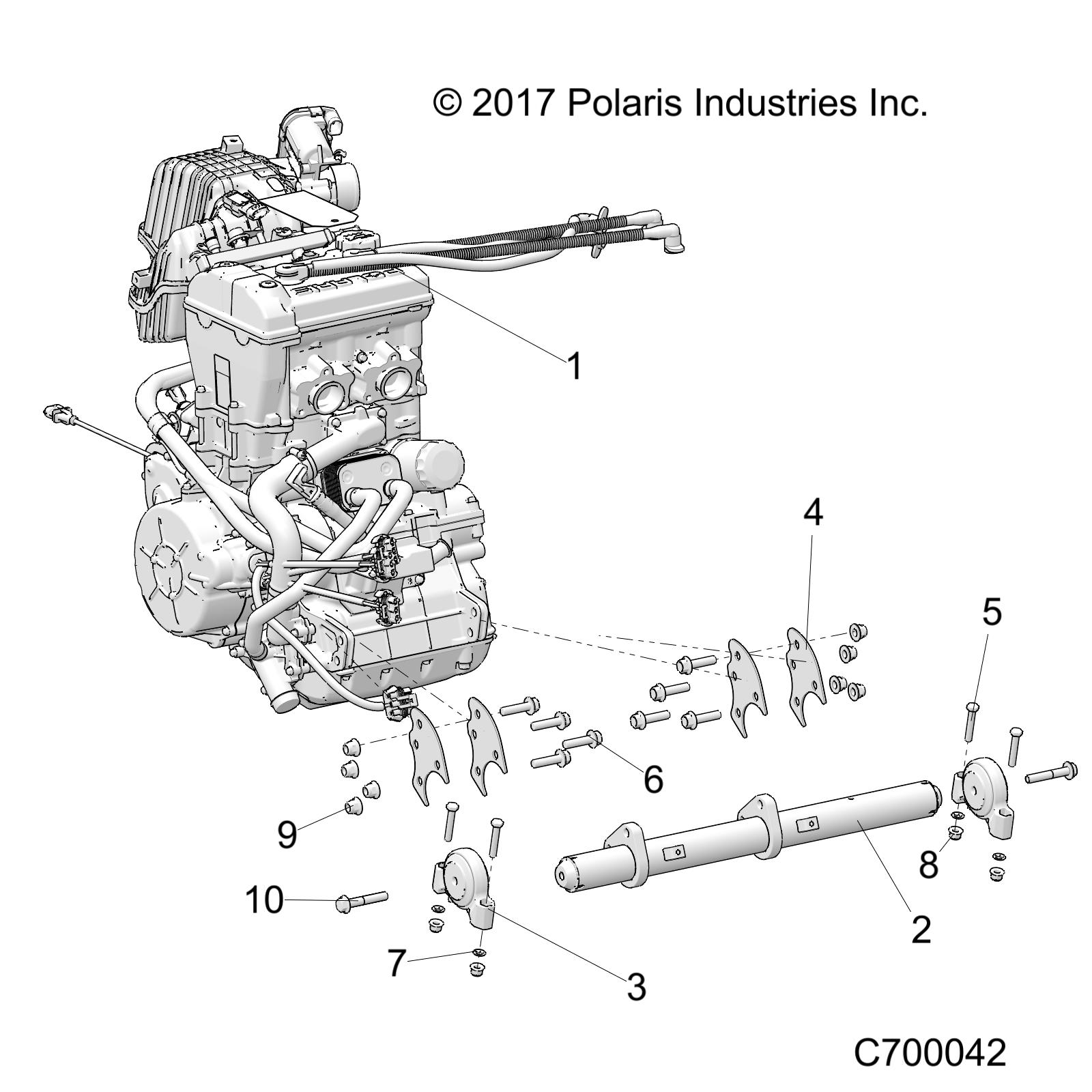 ENGINE, MOUNTING - R20RRE99DS (C700042)