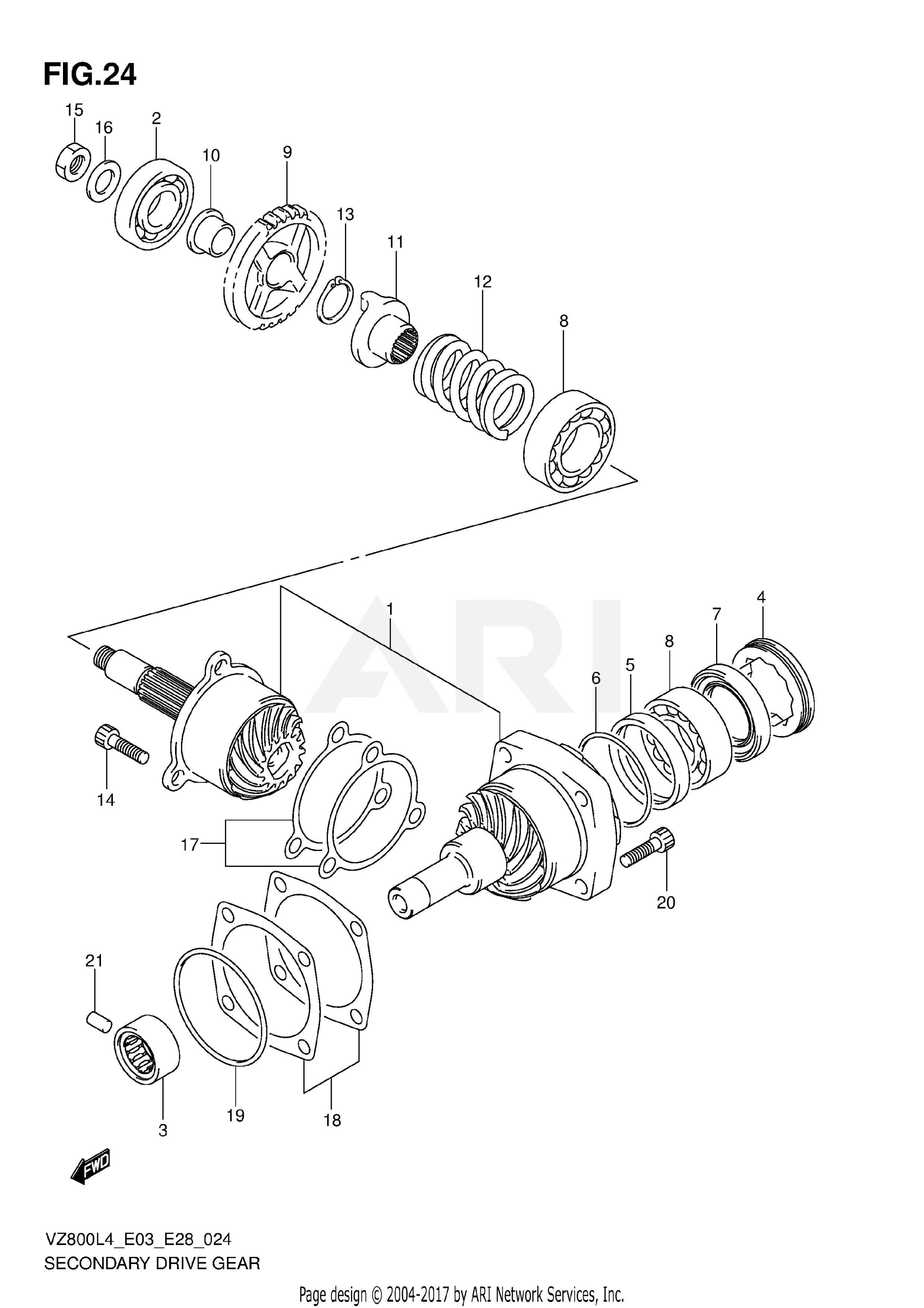 SECONDARY DRIVE GEAR