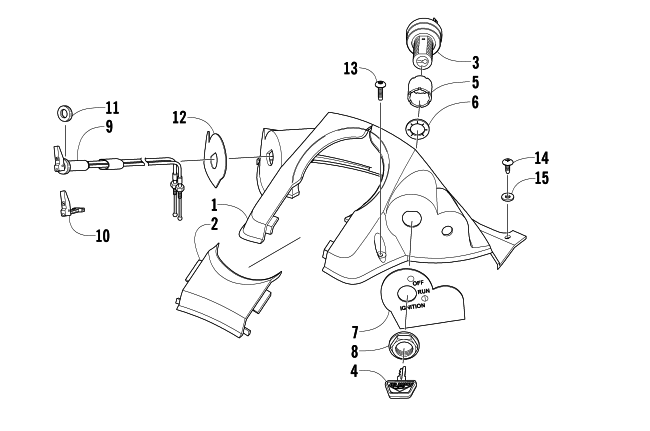 CONSOLE AND SWITCH ASSEMBLY