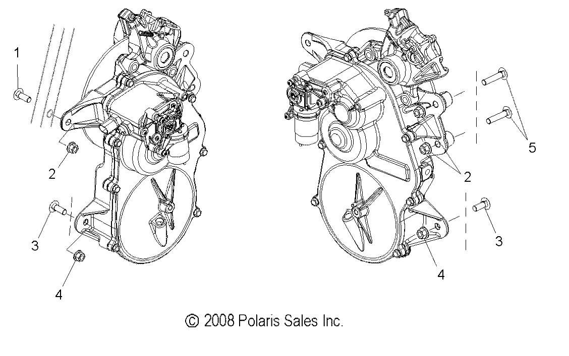 DRIVE TRAIN, GEARCASE MOUNTING - S09PP7FS/FE (49SNOWGEARCASEMTG09FSTRG)