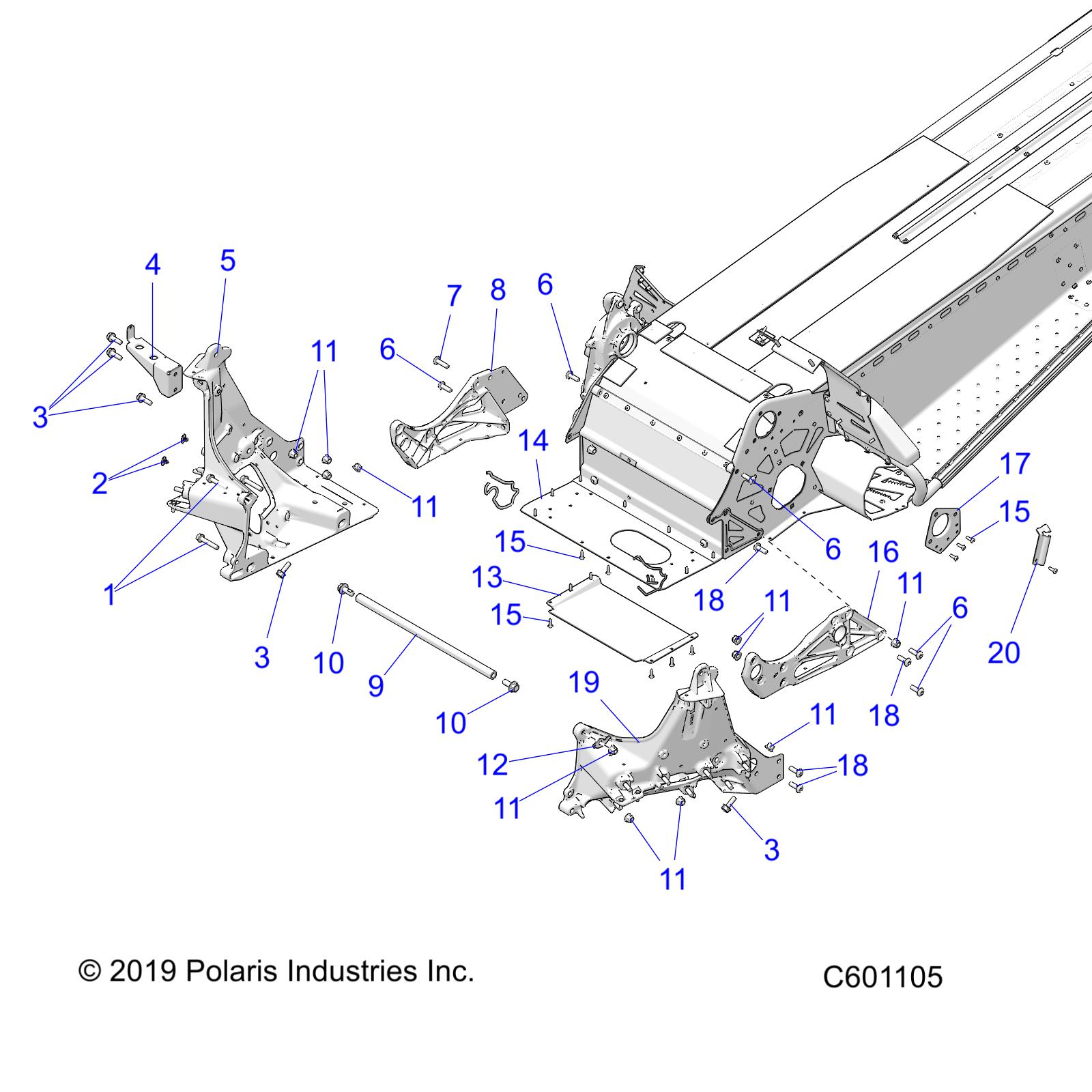 CHASSIS, BULKHEAD ASM. - S20CEE5BSL (C601105)