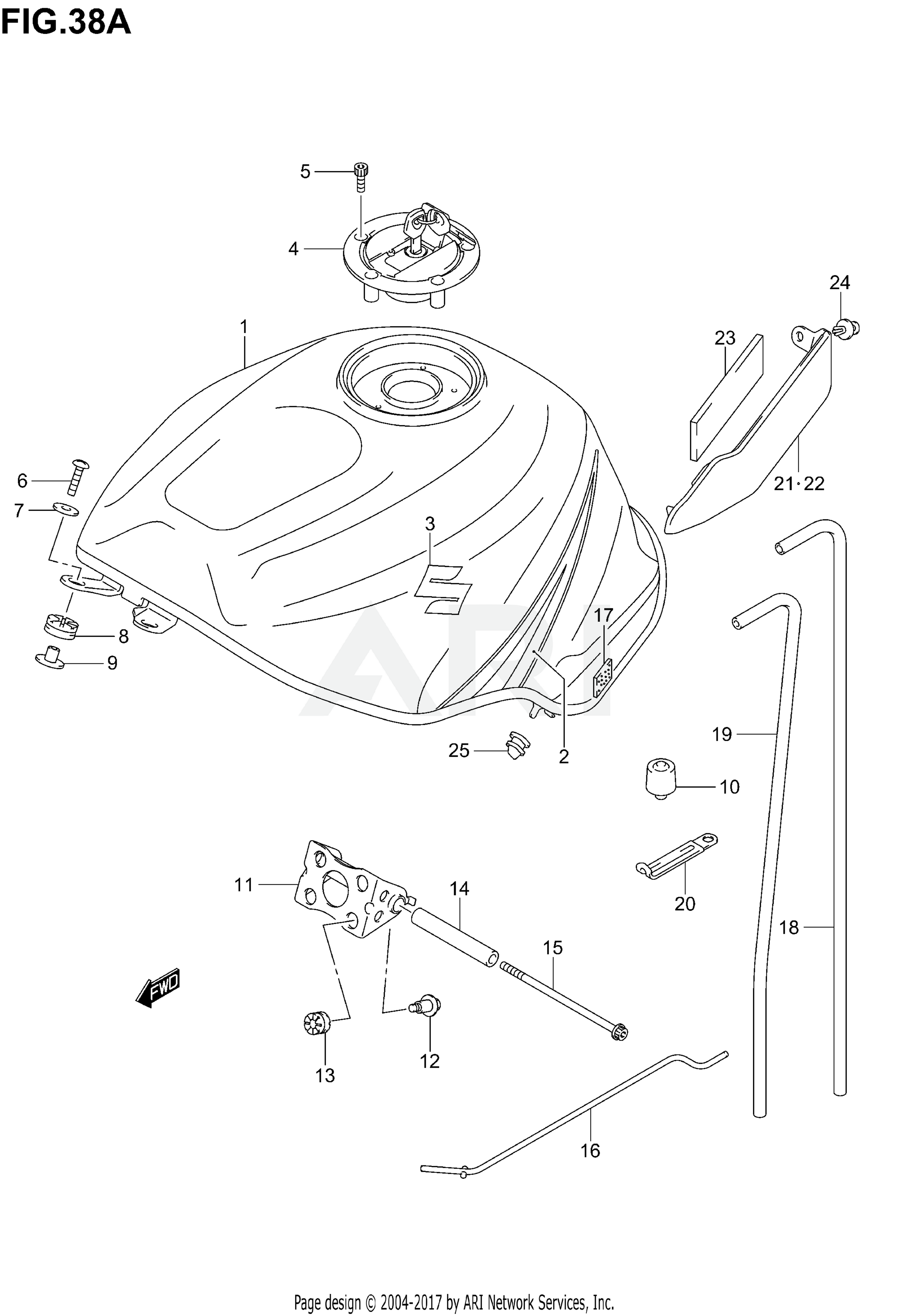 FUEL TANK (MODEL K5)