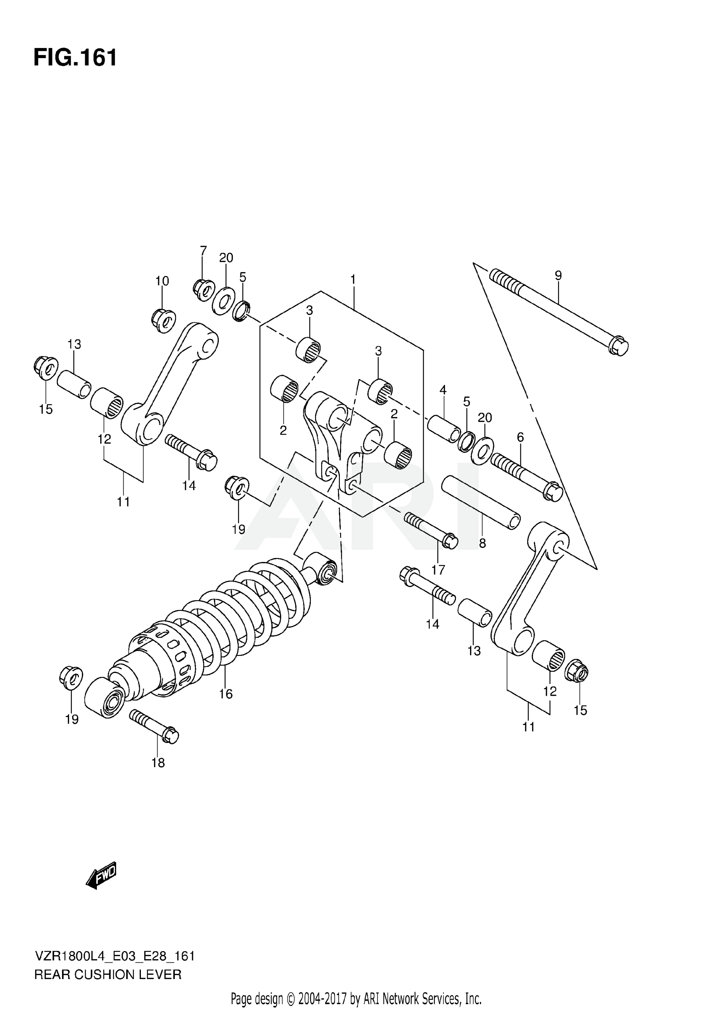 REAR CUSHION LEVER (VZR1800ZL4 E28)