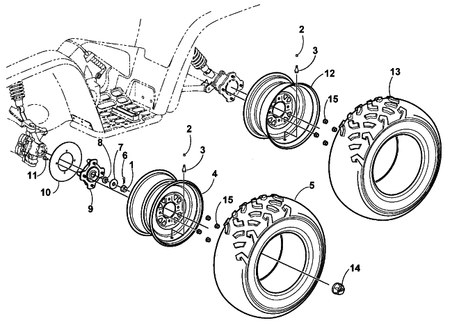 WHEEL AND TIRE ASSEMBLY