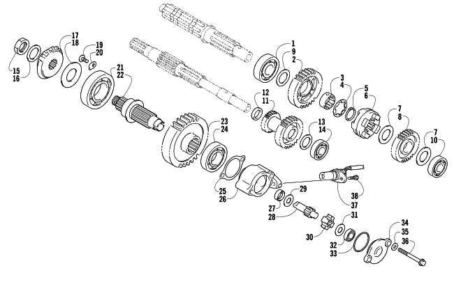 SECONDARY TRANSMISSION ASSEMBLY