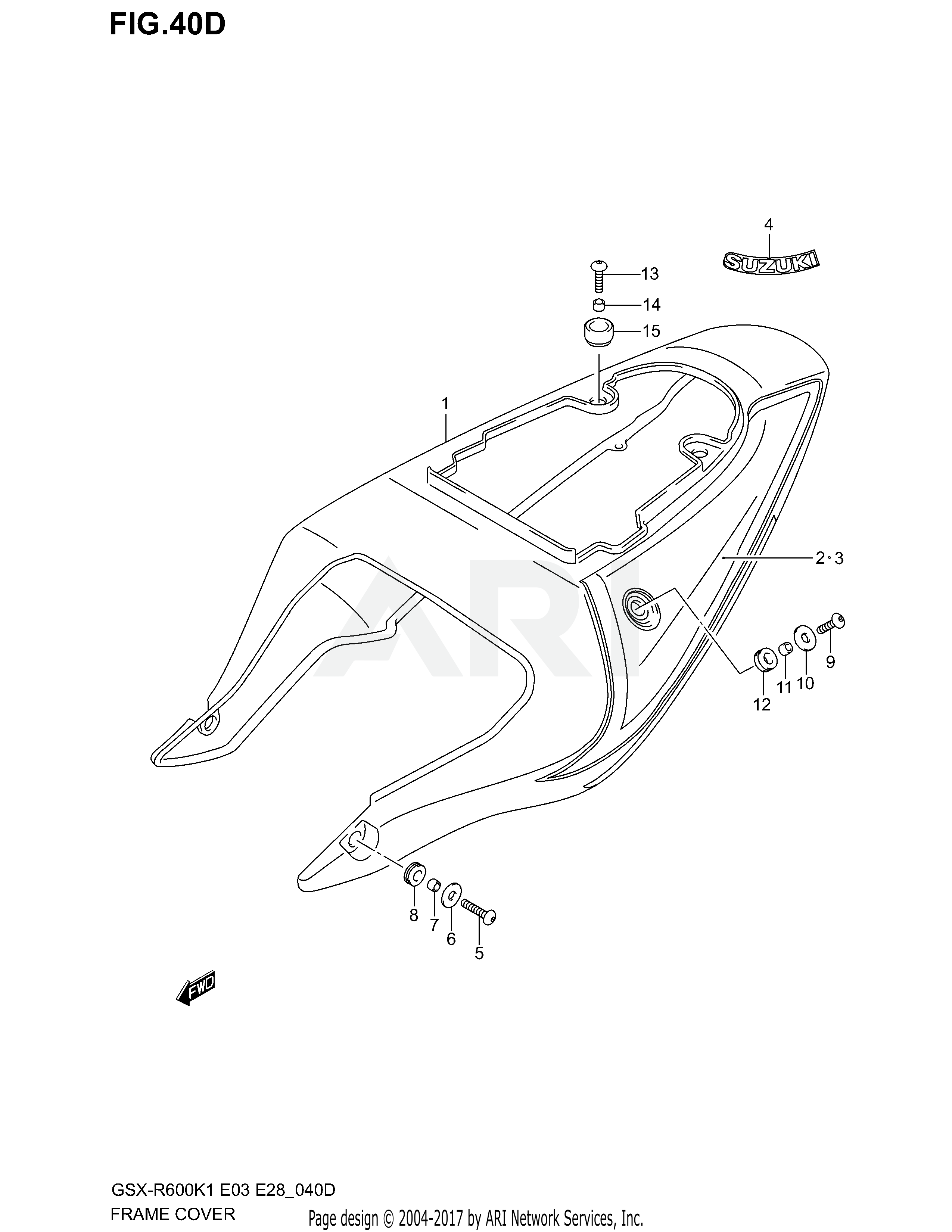 FRAME COVER (GSX-R600ZK3)