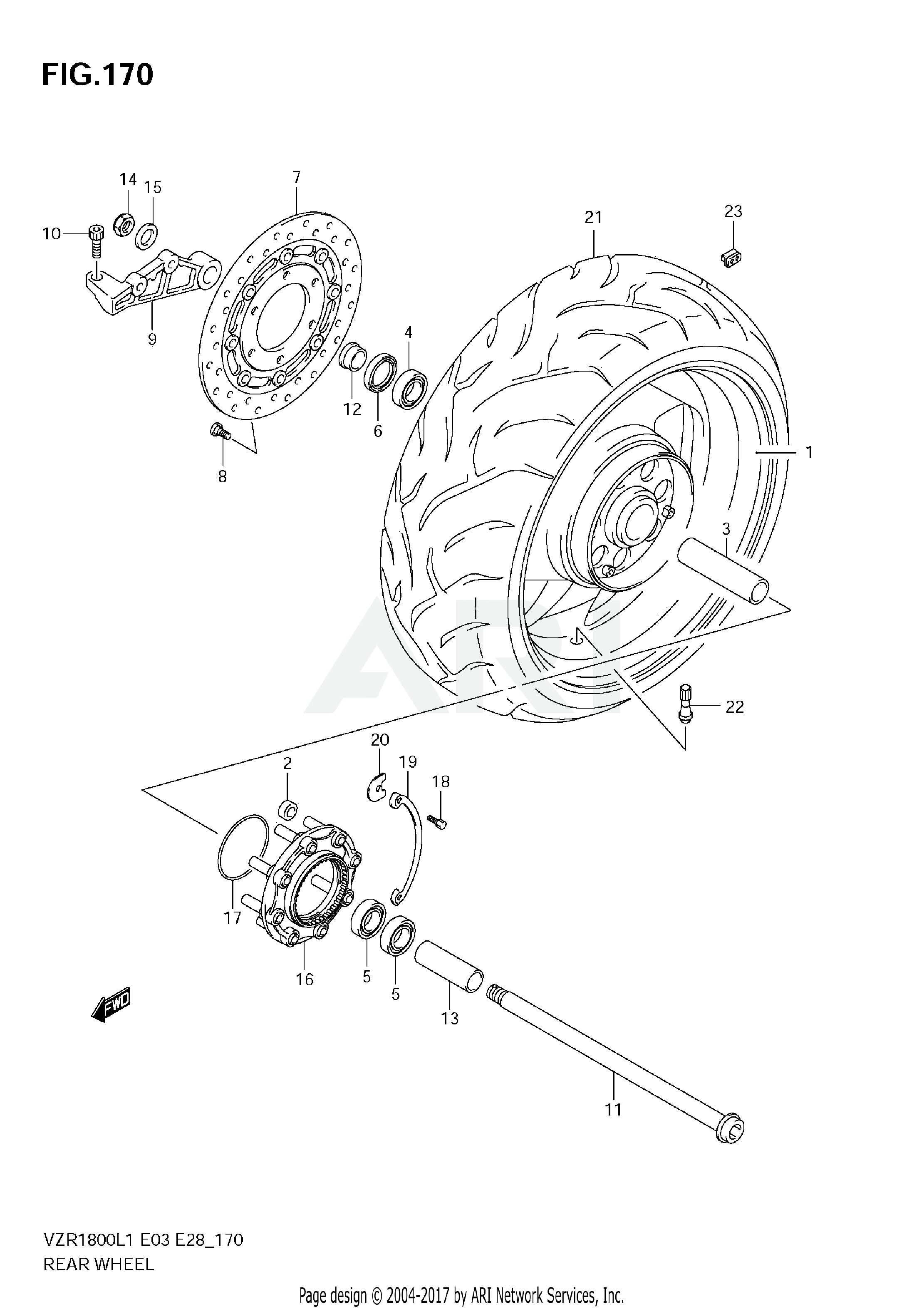 REAR WHEEL (VZR1800 L1 E33)