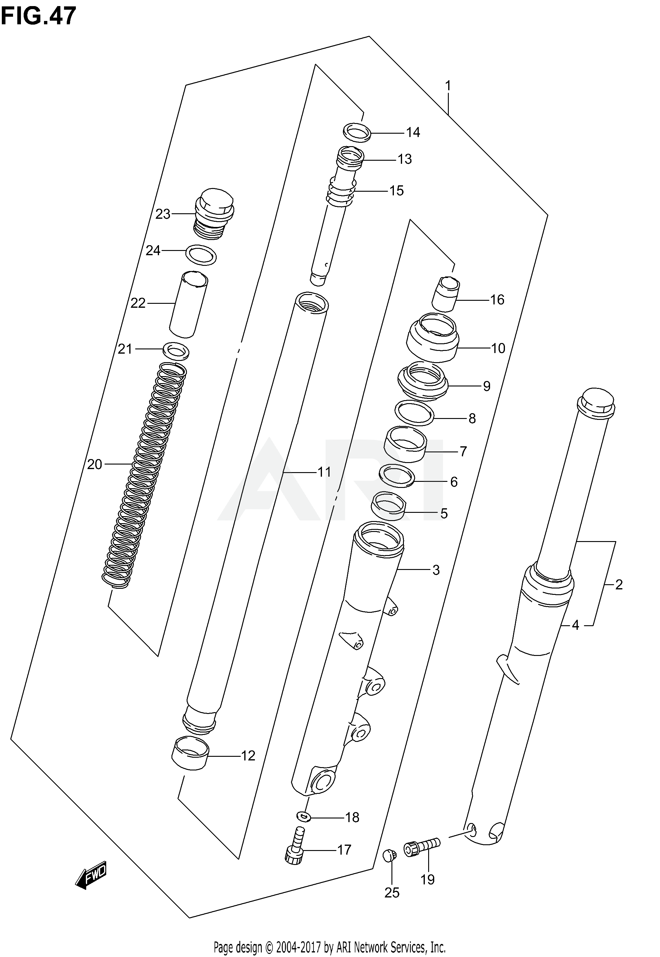 FRONT DAMPER (MODEL K1/K2/K3/K4)