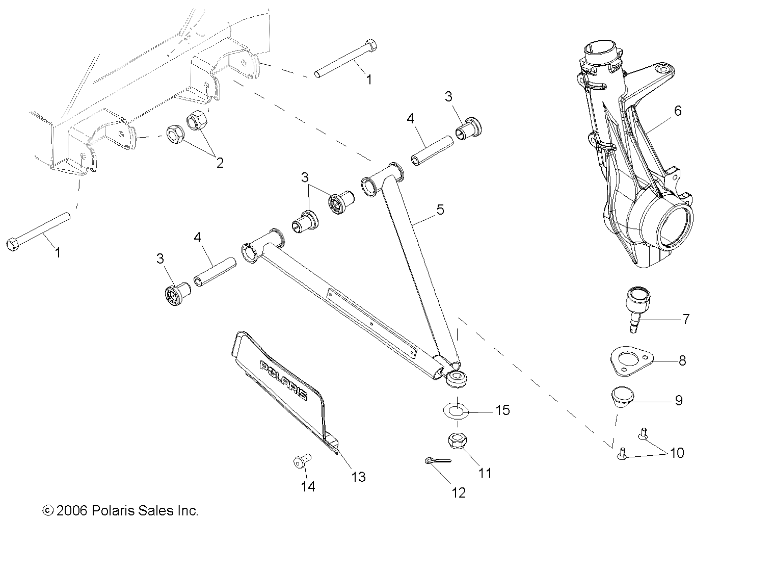 A-ARM/STRUT MOUNTING - R07RF68AD/AF (49RGRAARM07500EFI)