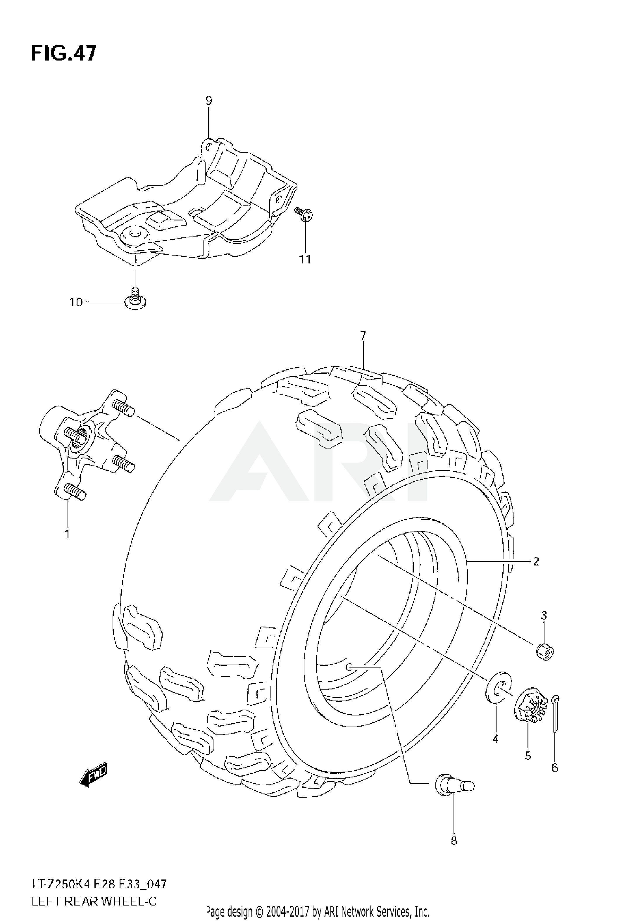 LEFT REAR WHEEL