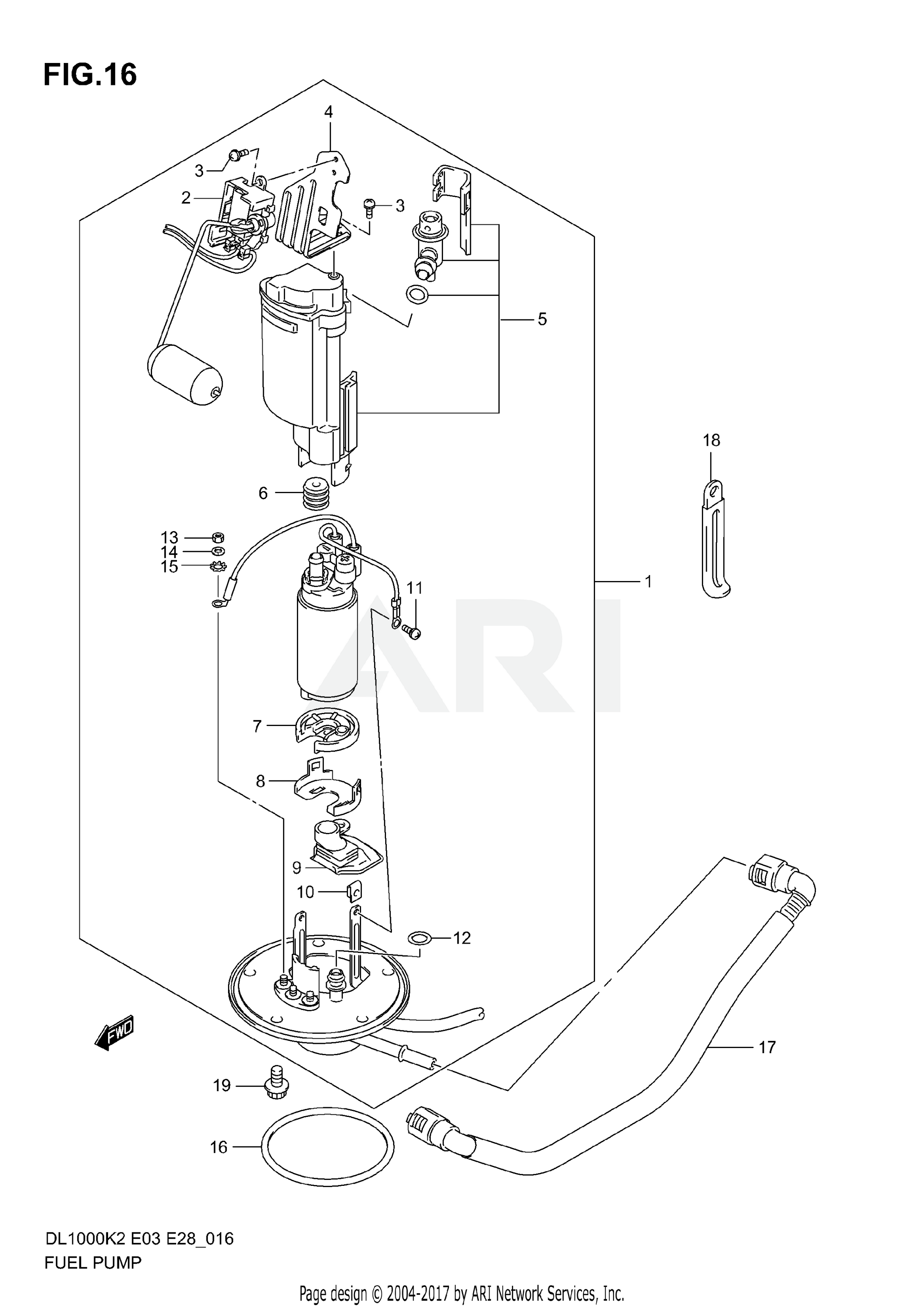 FUEL PUMP (MODEL K2/K3)