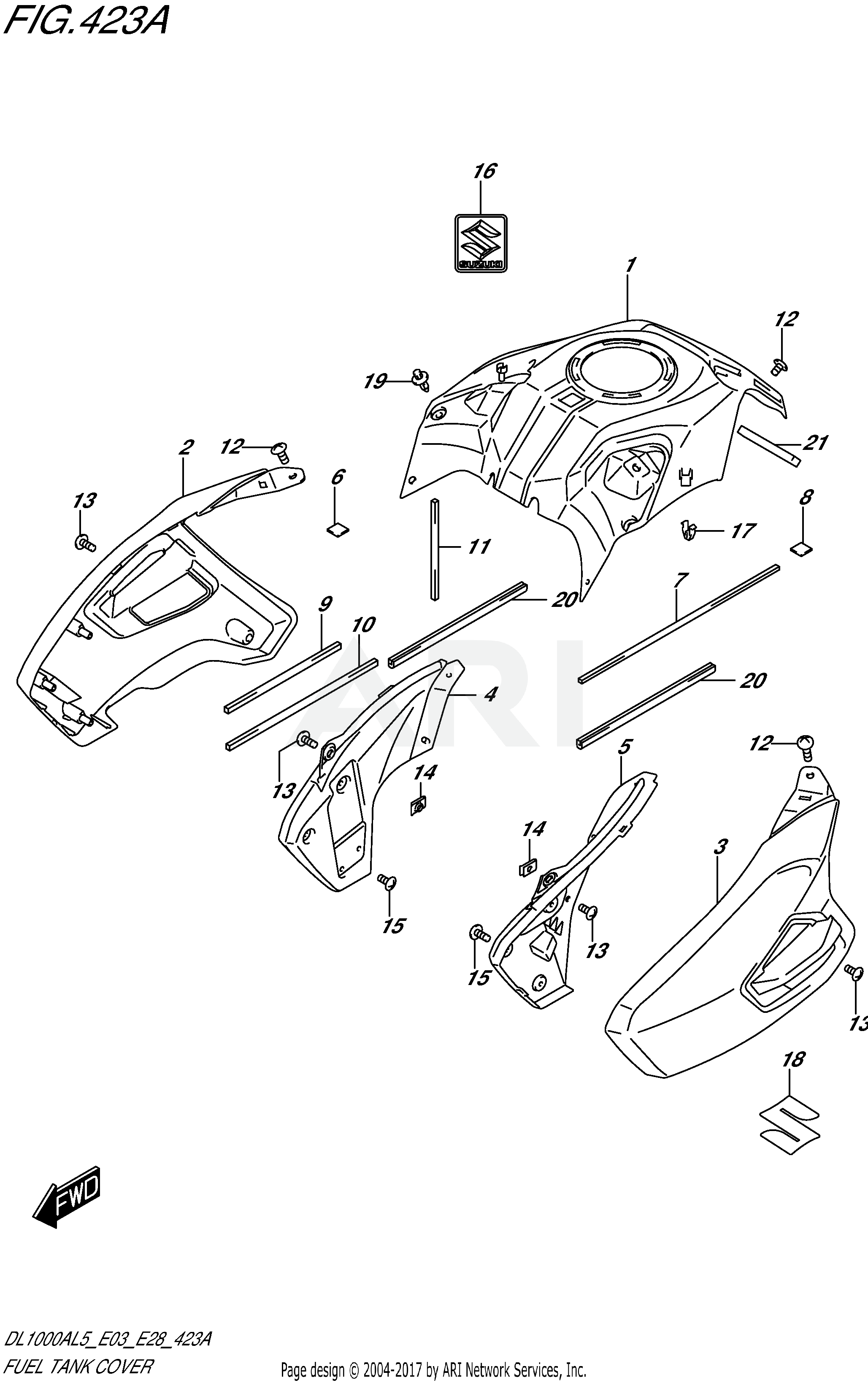 FUEL TANK COVER