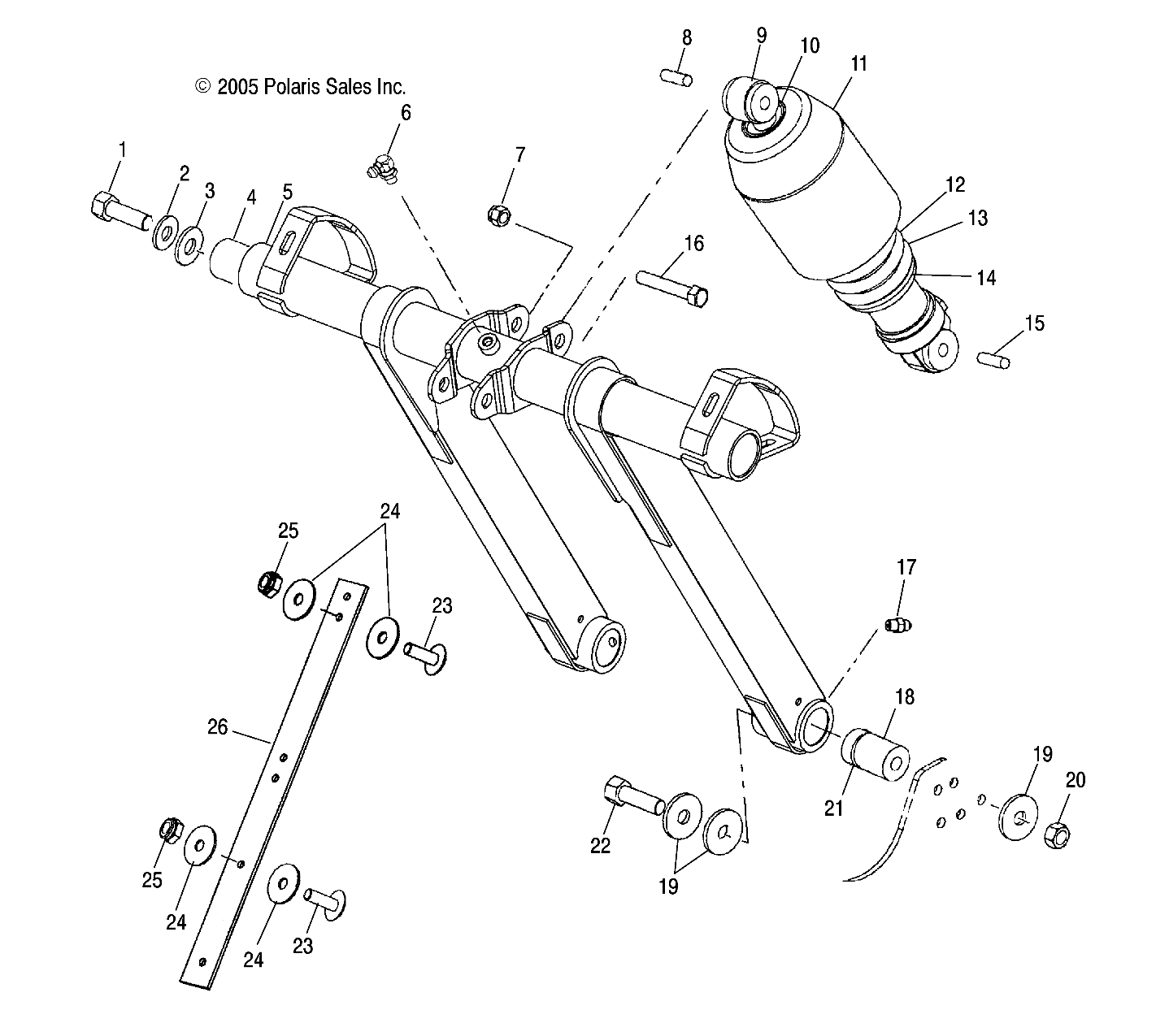 TORQUE ARM, FRONT (EDGE) - S06NP5BSA/NE5BSB (4997239723B07)