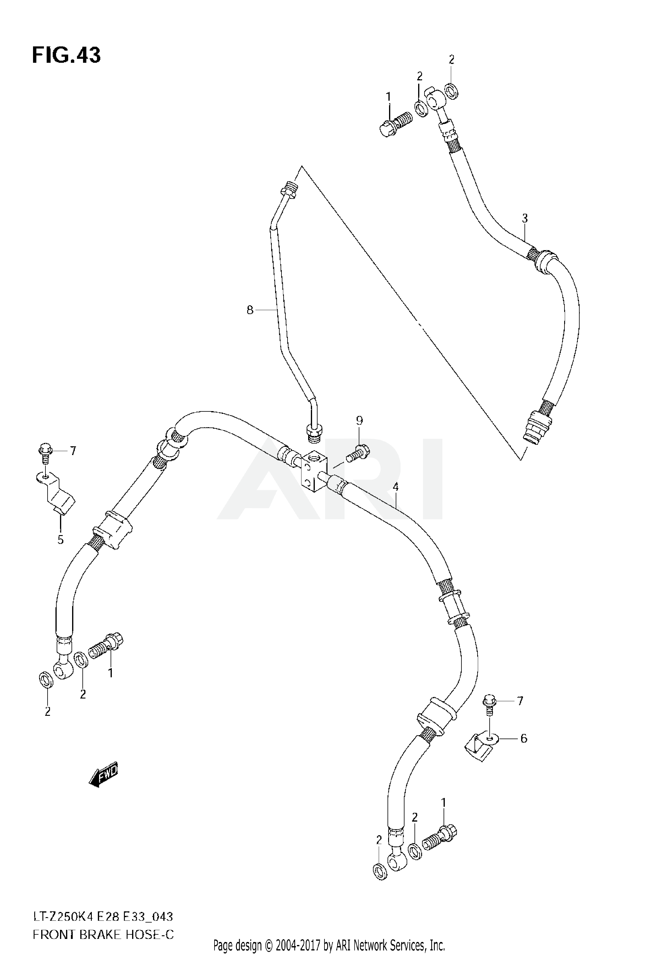 FRONT BRAKE HOSE