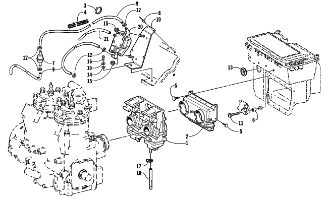 CARBURETOR AND FUEL PUMP ASSEMBLY