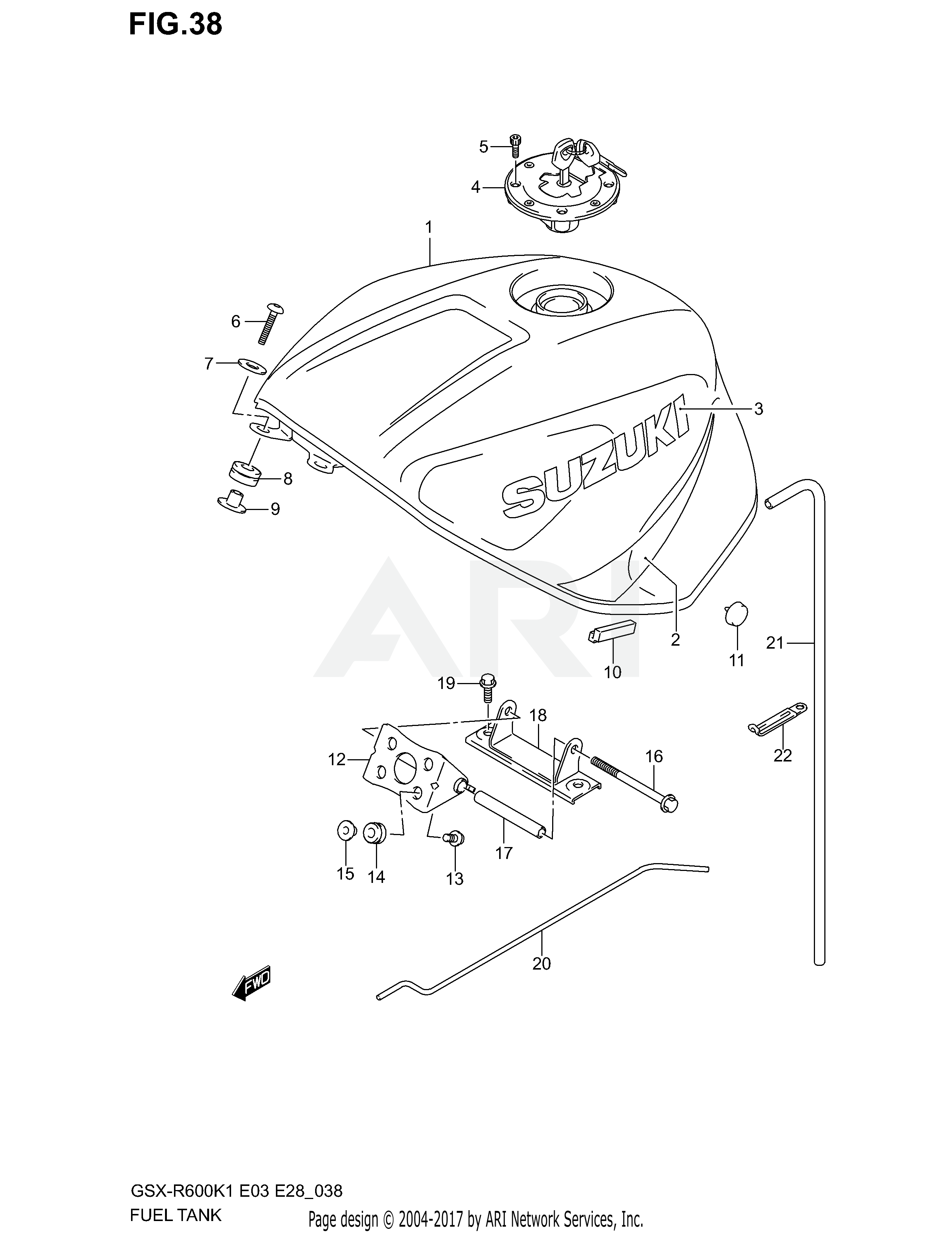 FUEL TANK (MODEL K1)