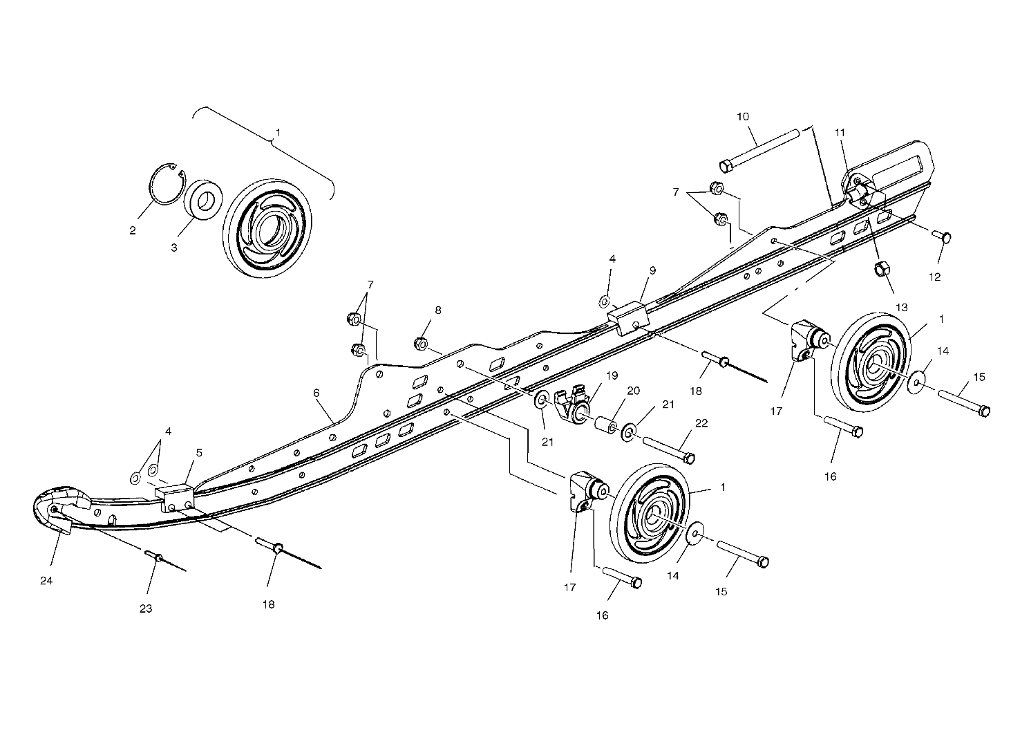 RAIL MOUNTING SUSPENSION - S01SM8BSC (4961496149B009)