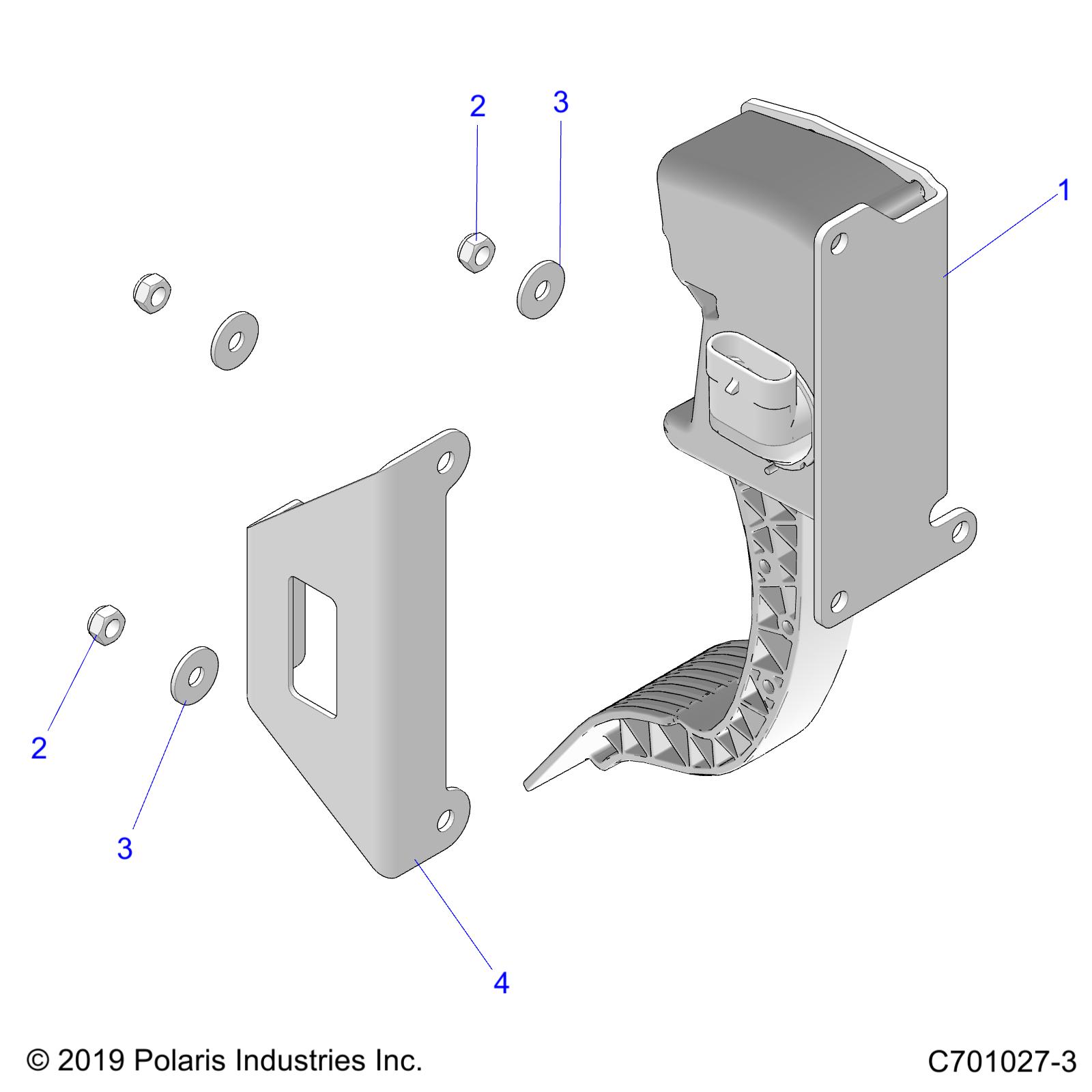 ENGINE, THROTTLE PEDAL - Z20CHA57A2/E57AM (C701027-3)