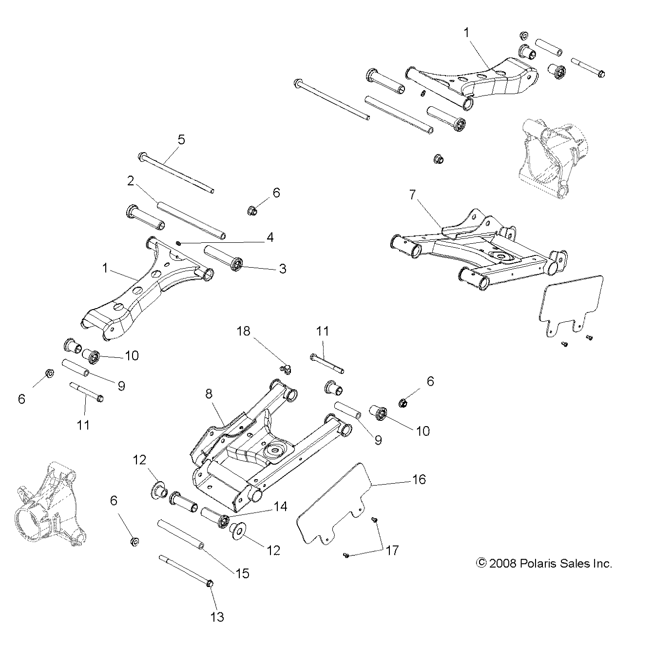 SUSPENSION, REAR CONTROL ARMS - R09VH76 ALL OPTIONS (49RGRSUSPRR09RZR)