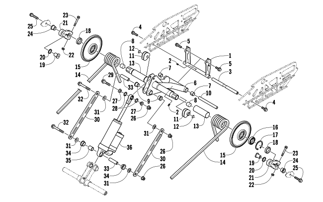 REAR SUSPENSION REAR ARM ASSEMBLY