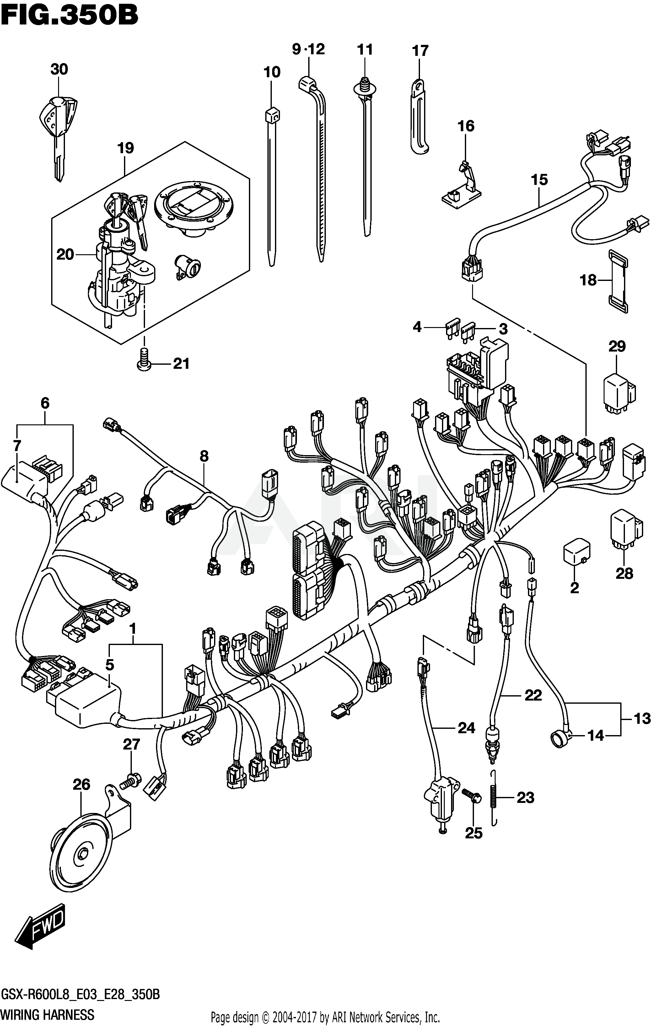 WIRING HARNESS (GSX-R600L8 E28)