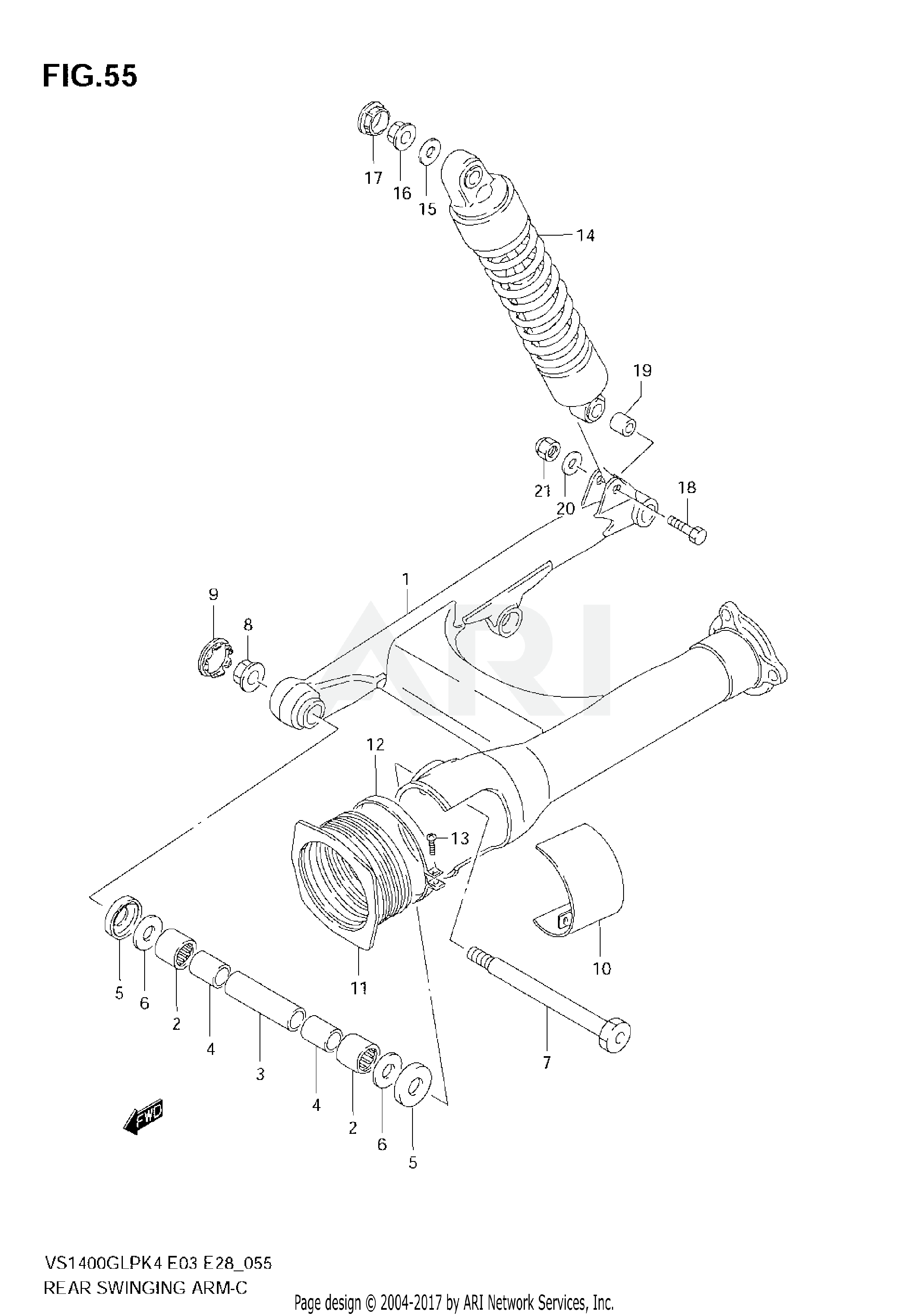 REAR SWINGING ARM