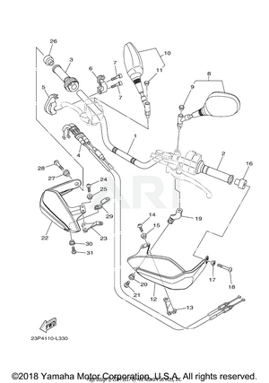 STEERING HANDLE CABLE