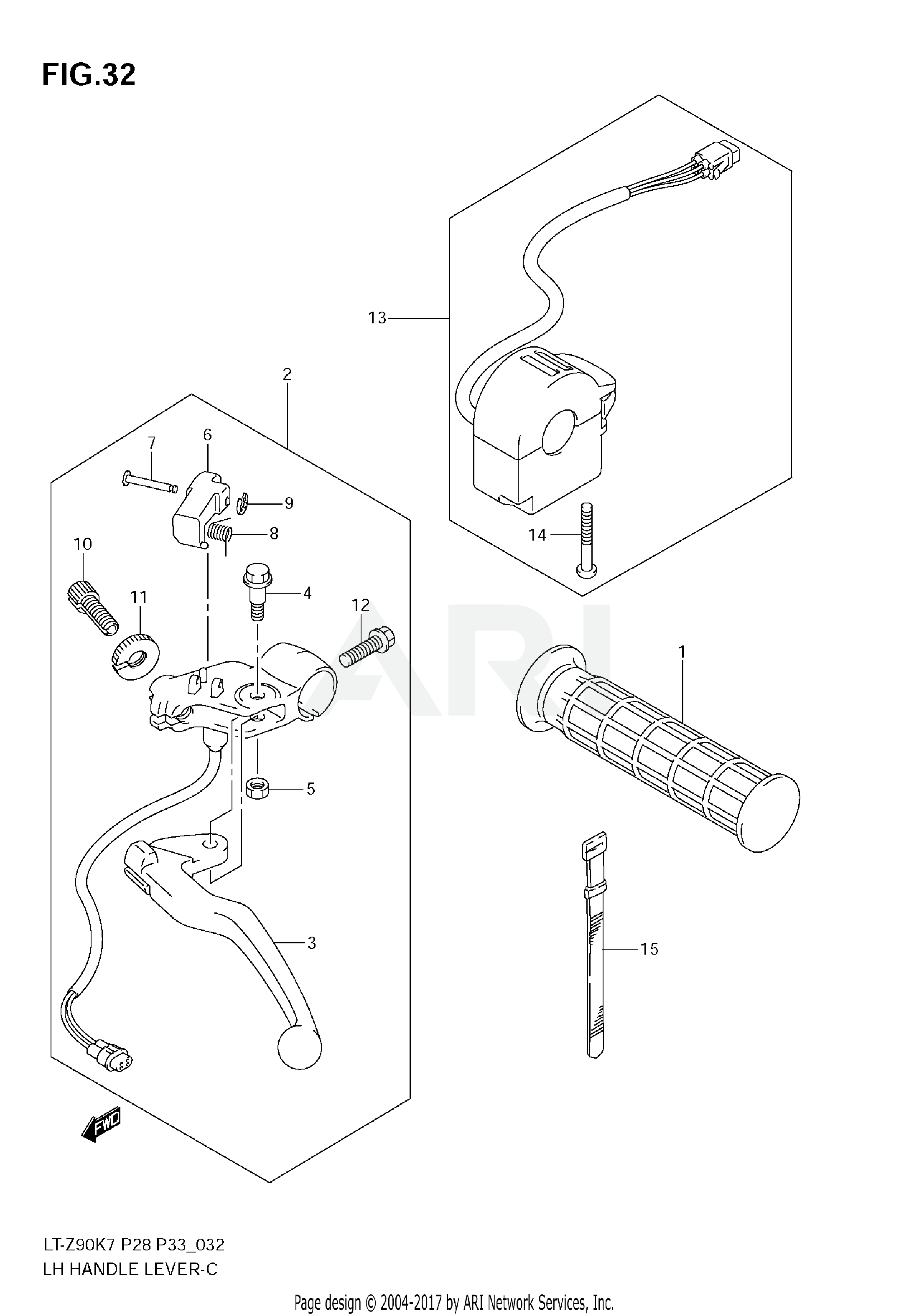 LH HANDLE LEVER