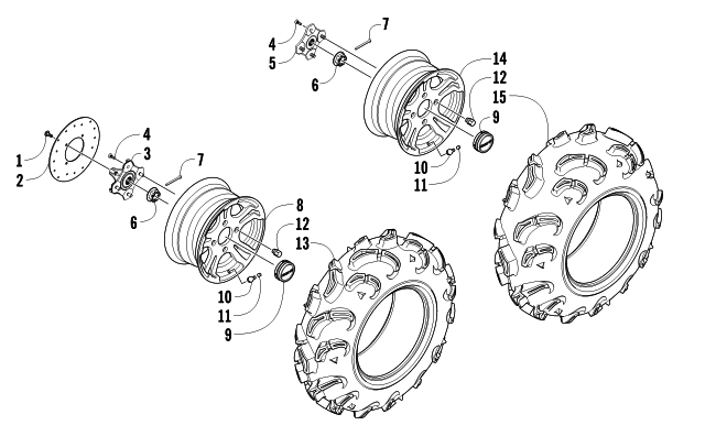 WHEEL AND TIRE ASSEMBLY