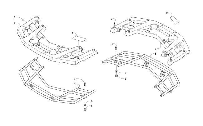 FRONT AND REAR RACK ASSEMBLY