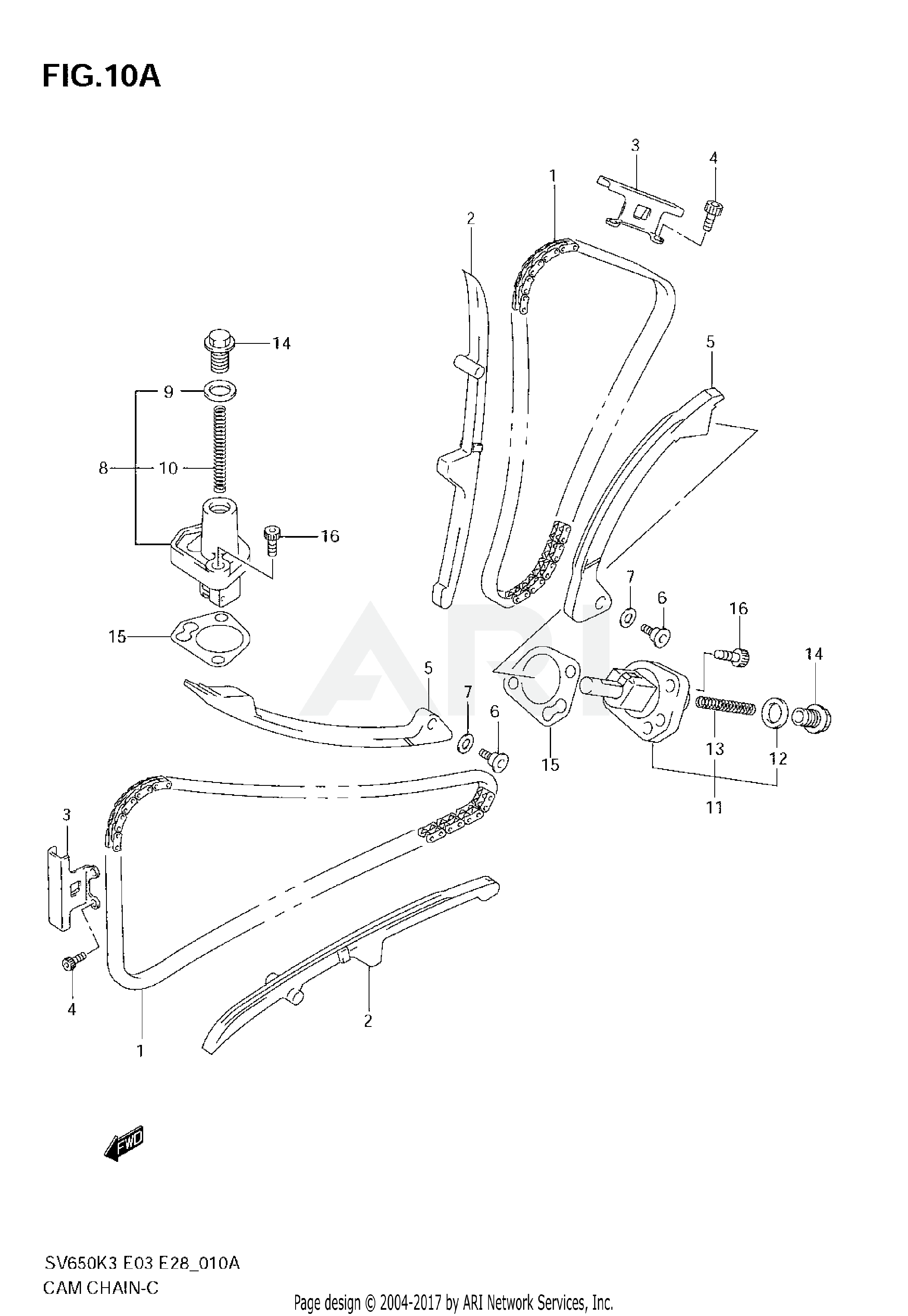 CAM CHAIN (MODEL K5/K6/K7)