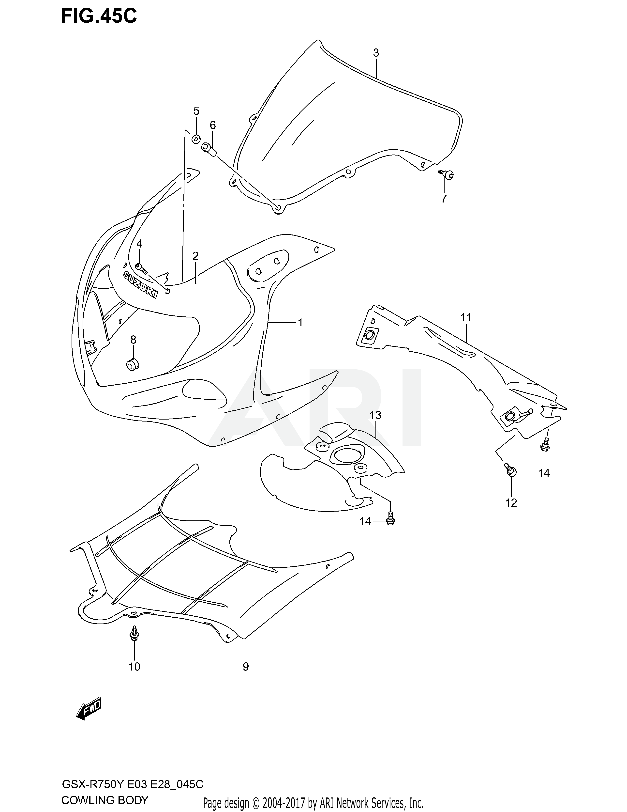 COWLING BODY (MODEL K3)