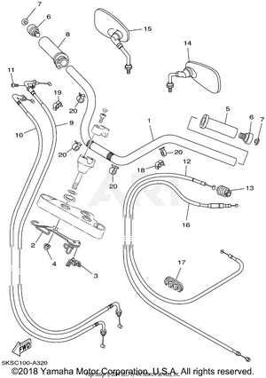 STEERING HANDLE CABLE