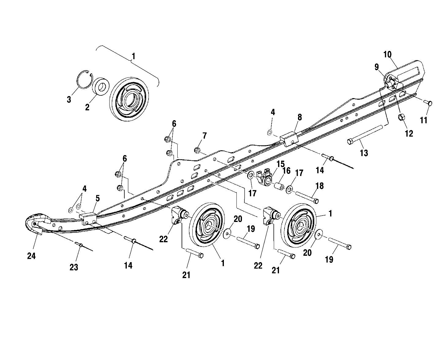 RAIL MOUNTING SUSPENSION - S01SR5AS (4960386038B008)