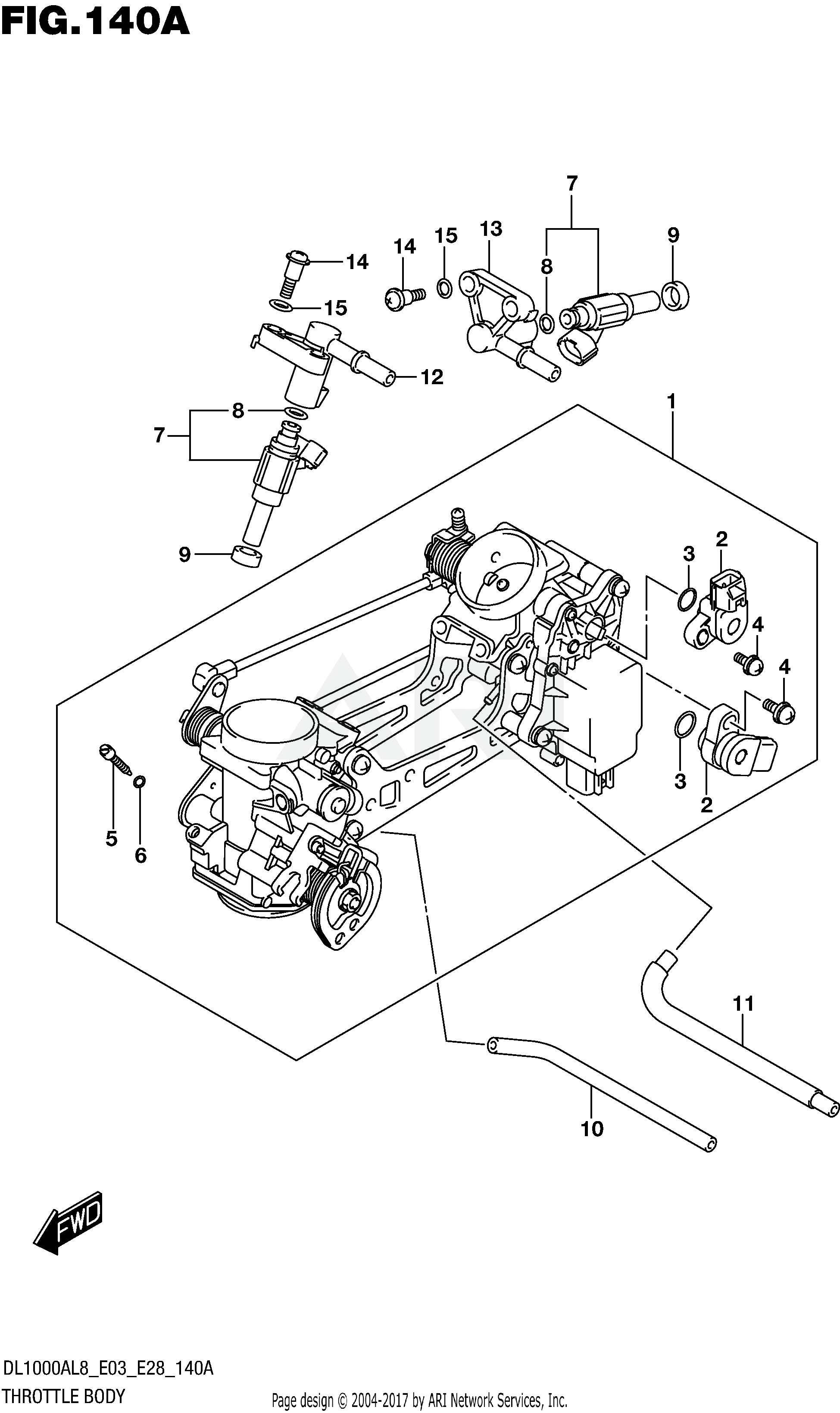 THROTTLE BODY (DL1000AL8 E03)