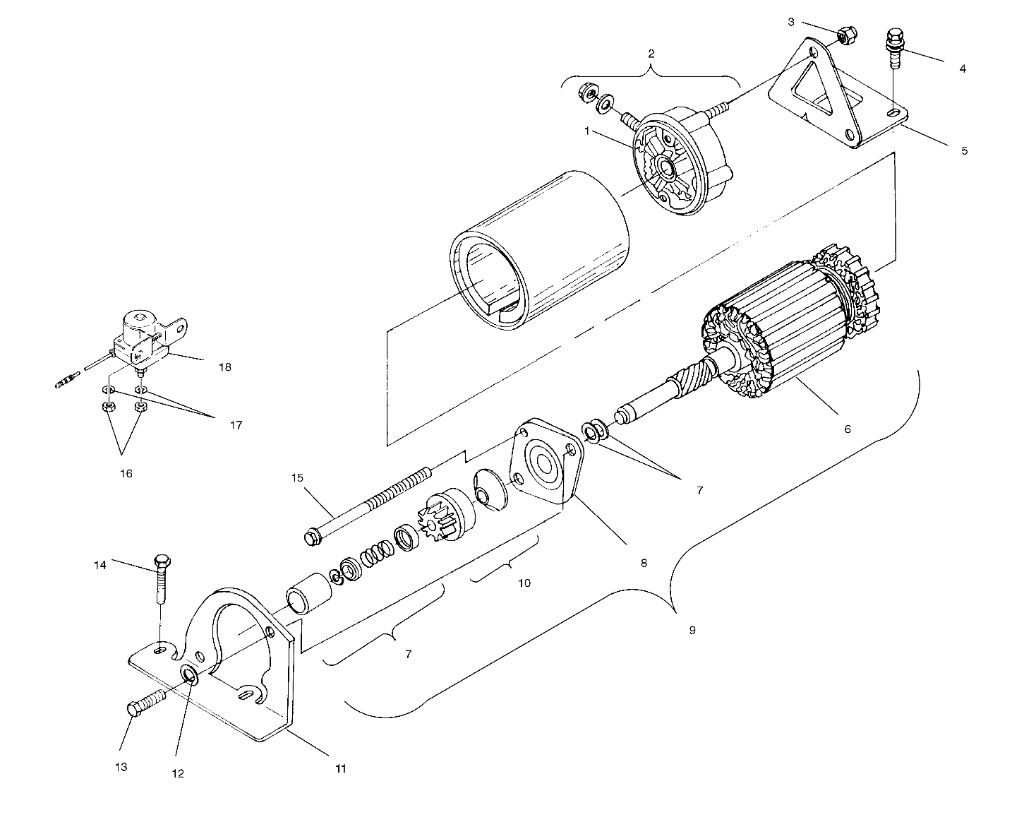 STARTING MOTOR - S02ND4BS (4967516751D001)