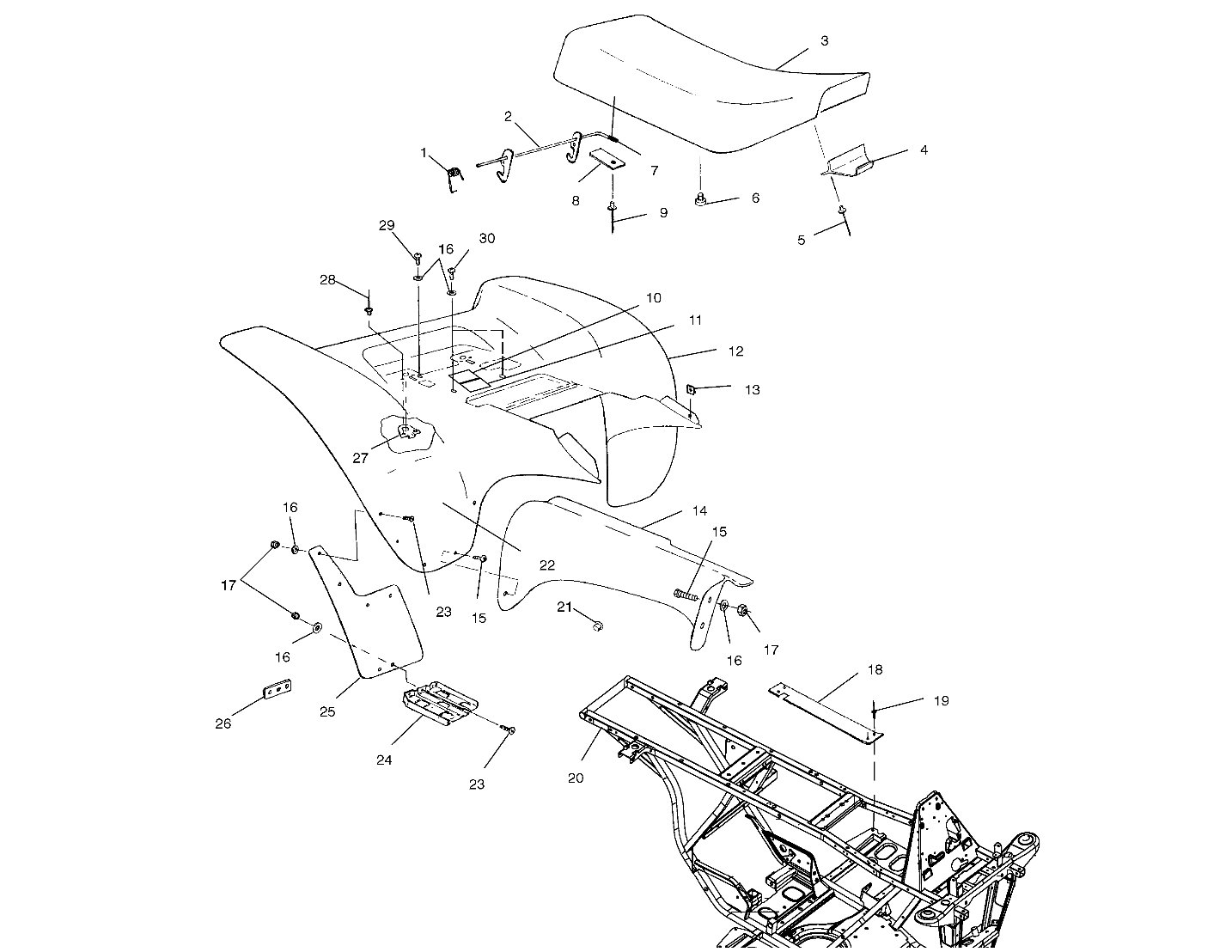 REAR CAB - A00BA38CA (4954835483A006)