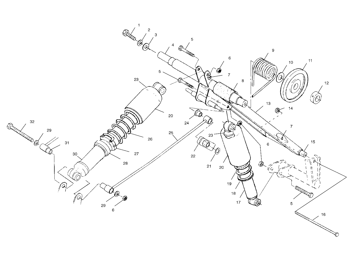 REAR TORQUE ARM - S01ST6ES (4960836083B013)