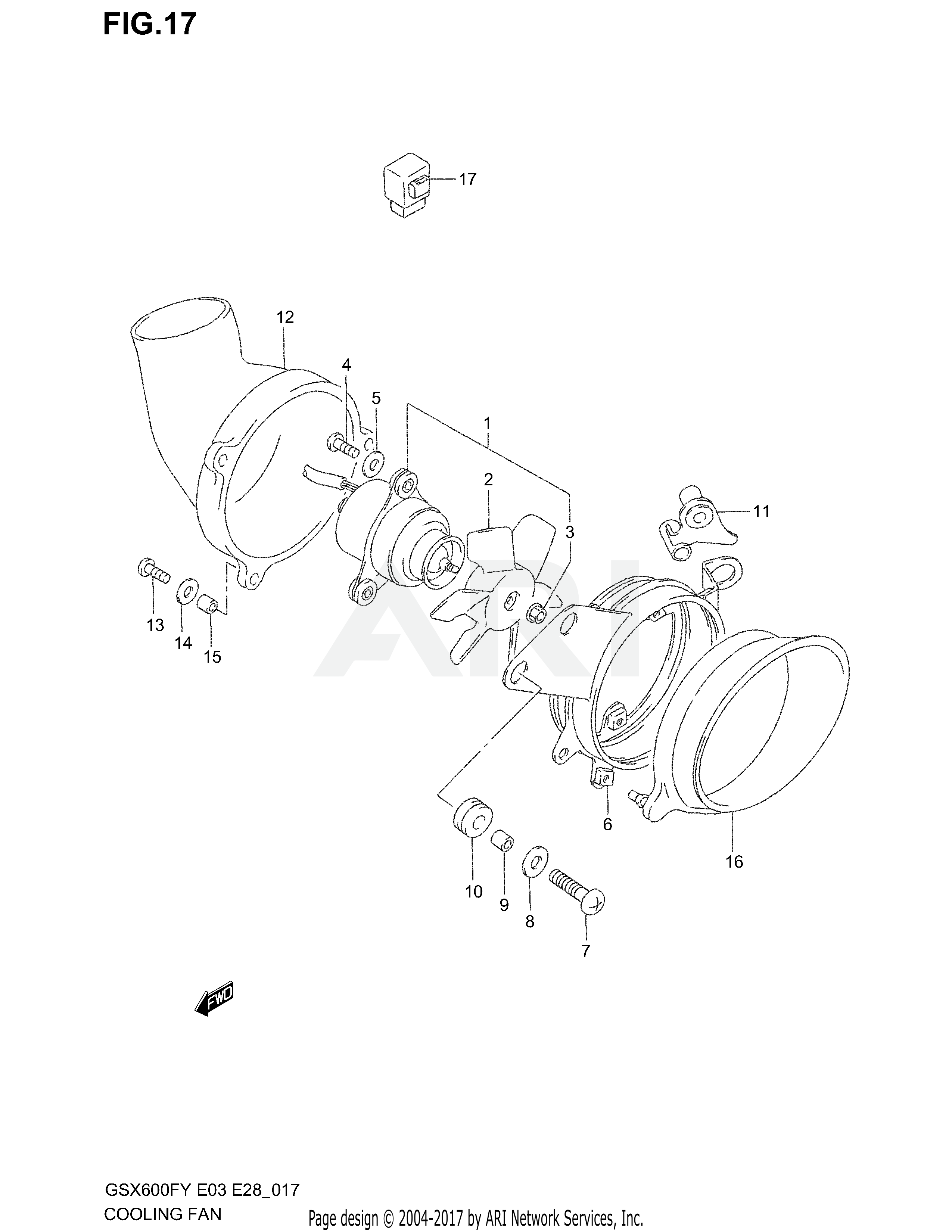 COOLING FAN (E33)