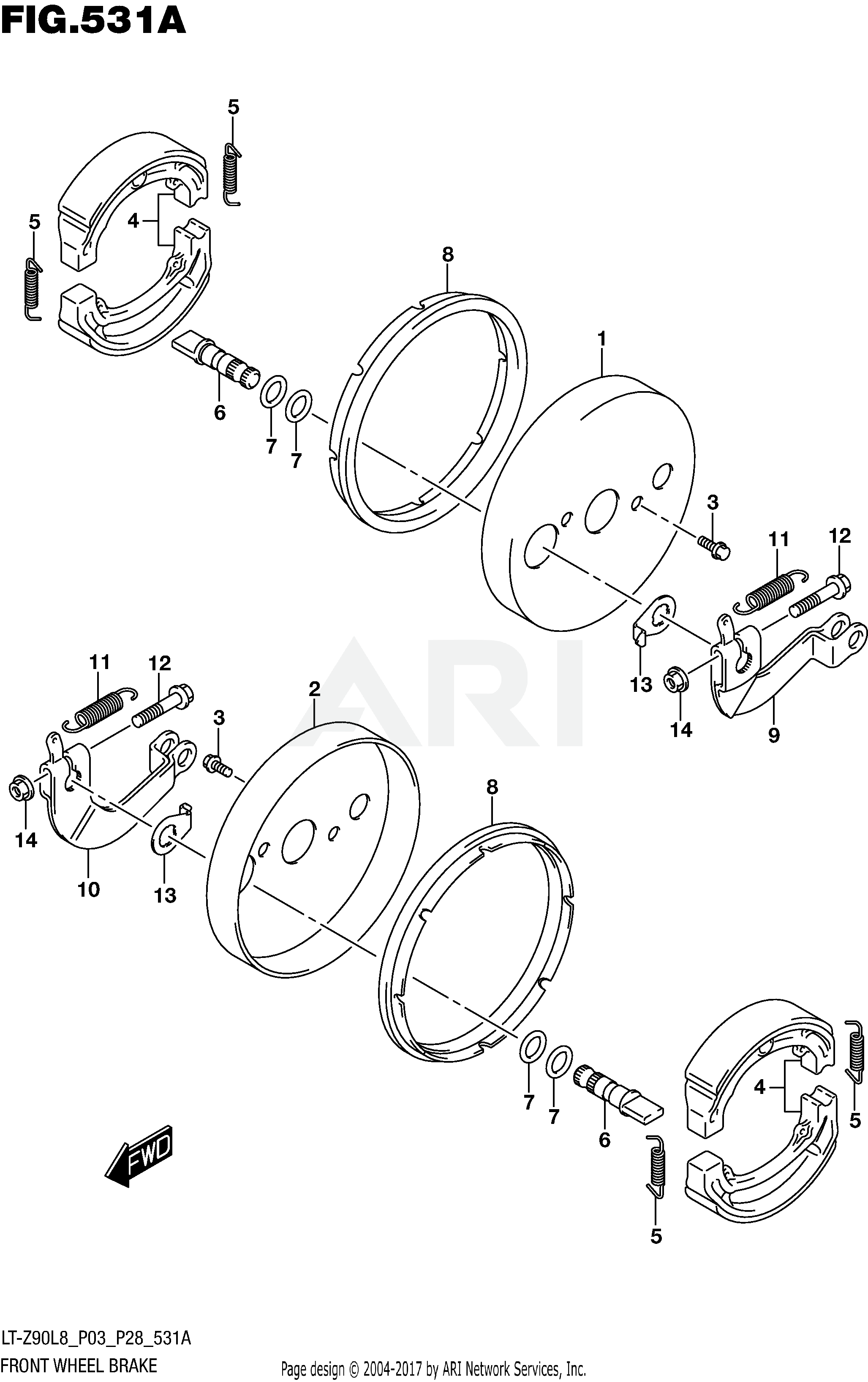 FRONT WHEEL BRAKE