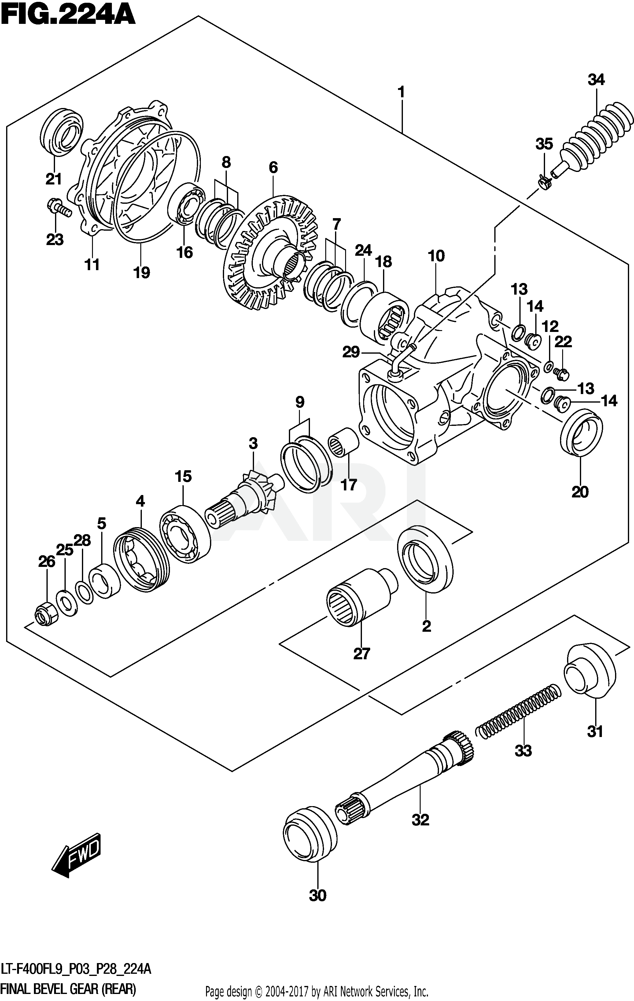 FINAL BEVEL GEAR (REAR)