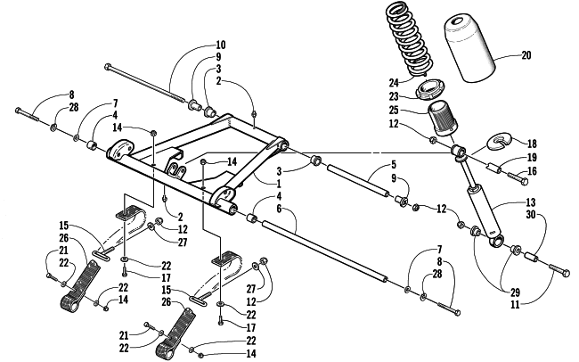 REAR SUSPENSION FRONT ARM ASSEMBLY