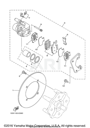 REAR BRAKE CALIPER