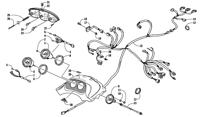 HEADLIGHT, INSTRUMENTS, AND WIRING ASSEMBLIES (ESR)