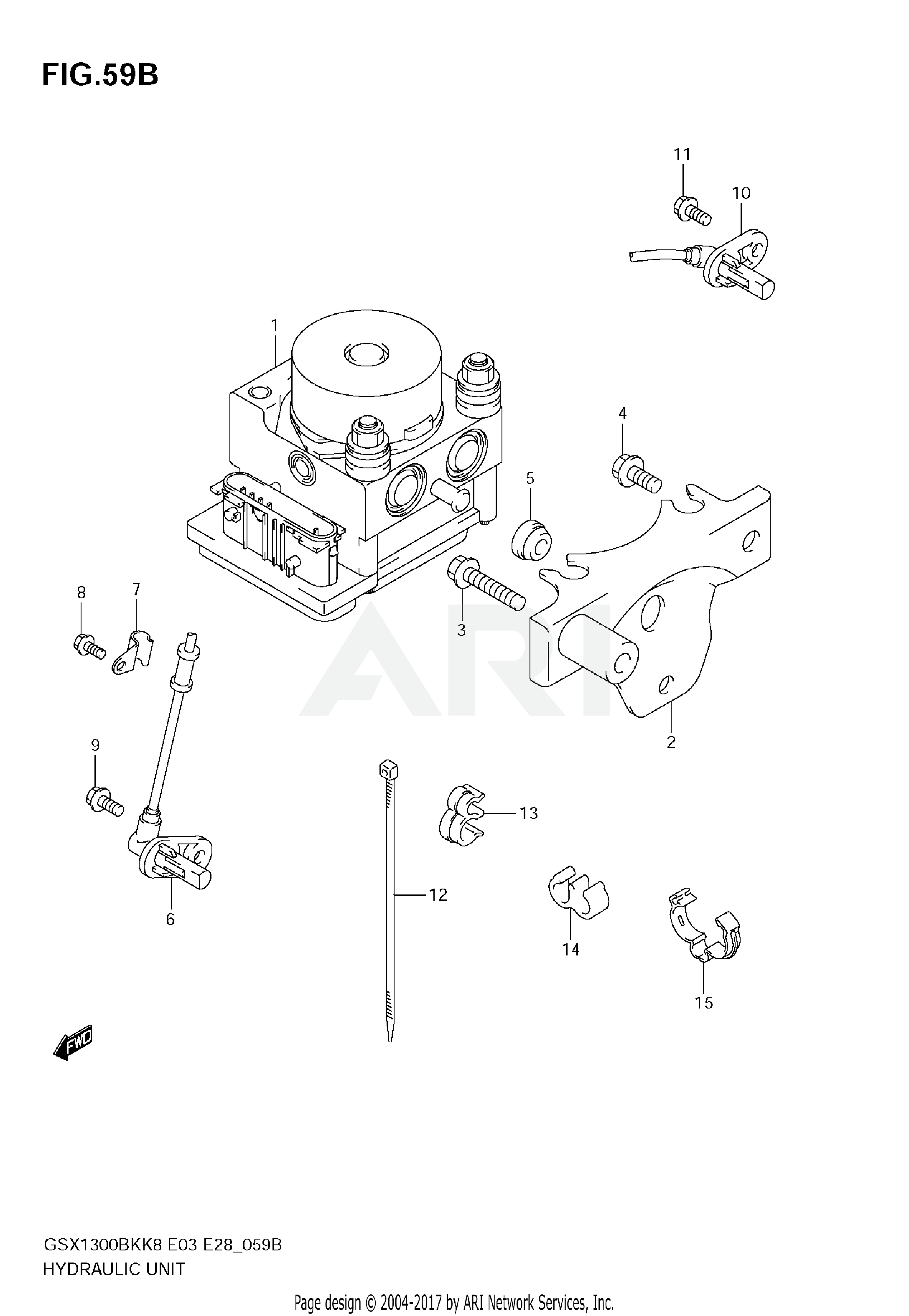 HYDRAULIC UNIT (GSX1300BKAK8/AK9)