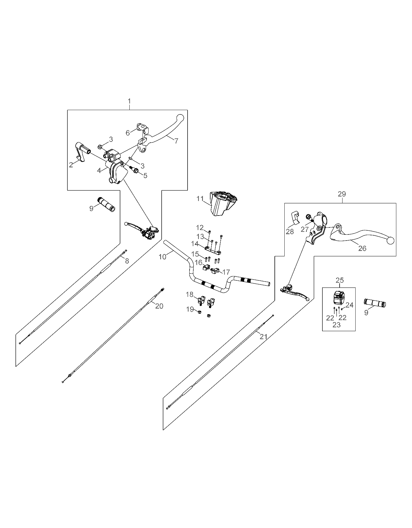 STEERING, HANDLEBAR - A16YAK11AD/AF (A00043)